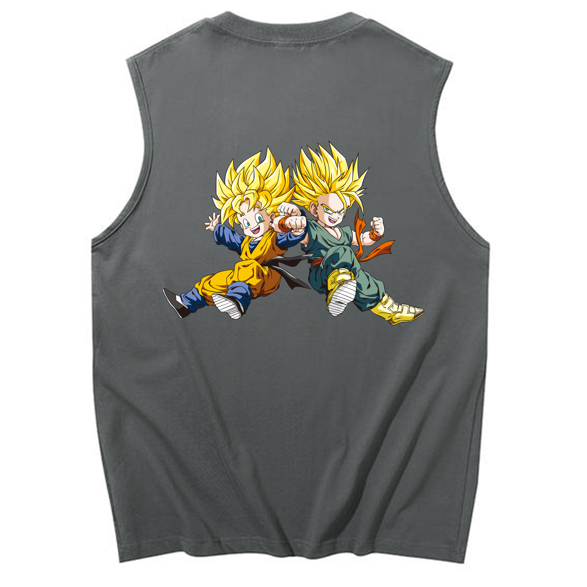 （画像用） ドラゴンボール 孫悟空（そん ごくう）Son Goku カカロット DRAGON BALL Kakarotto コットン100％タンクトップ（背面プリント）